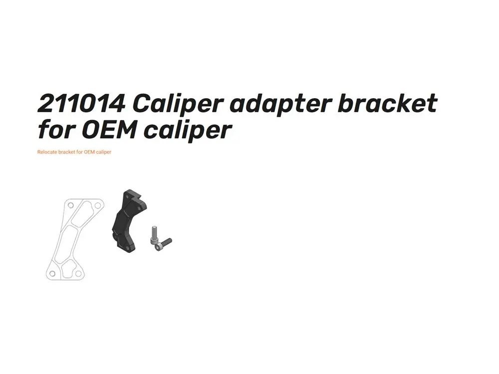 Oversize Adapter 320 mm schwarz - 211014 Caliper adapter bracket Zertifiziert
