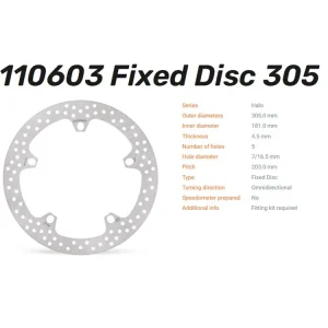 Moto-Master Bremsscheibe Flame vorne passend für BMW F 750 850 900 GS / R 1250 GS - 110603 Schnäppchen