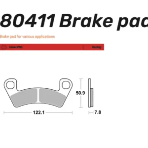 Moto-Master Bremsbelag vorn Racing Series - 80411 Schnäppchen