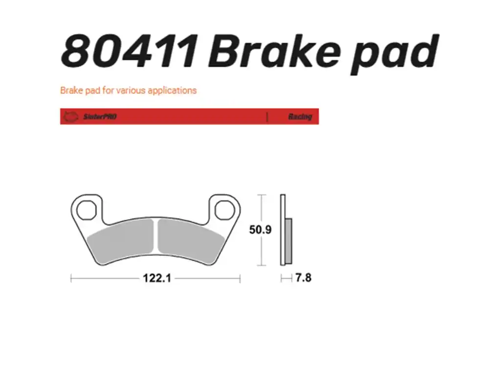 Moto-Master Bremsbelag vorn Racing Series - 80411 Schnäppchen
