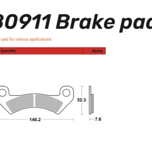 Moto-Master Bremsbelag vorn Racing Series - 80911 Highlight