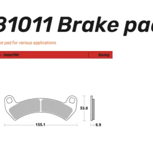 Moto-Master Bremsbelag hinten und vorn Racing Series - 81011 / 81911 Ausverkauf