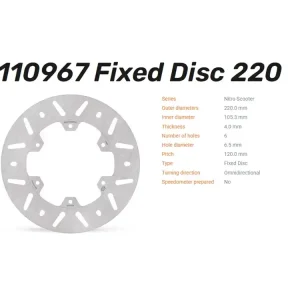 Moto-Master Bremsscheibe Nitro vorn Aprilia SR 50 125 Motard / Piaggion Typhoon 50 - 110967 Expressversand