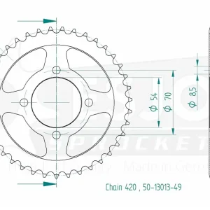 Kettenrad Stahl 34 36 38 39 40 41 42 Zähne (420) passend auf Honda C90 Cub 84-02 Angebot