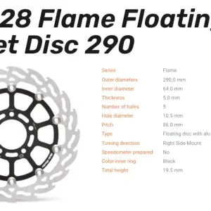 Moto-Master Bremsscheibe Flame Floating-Alu Disc Offset vorne passend für Suzuki - 113028 Sofort Bestellen