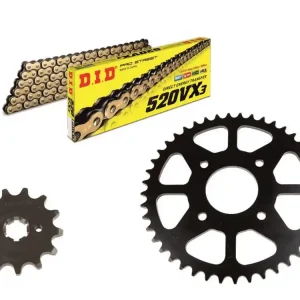 DID Kettensatz passend für SYM Wolf 250 N i (Bj.12-16) DID520 diverse Kette Top-Preis