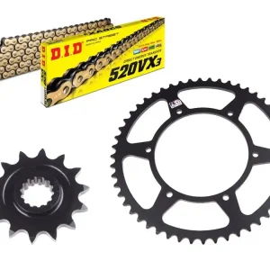 DID Kettensatz passend auf Fantic TL 250 E Casa Enduro (Bj.19-) DID520VX3 Kette Expressversand