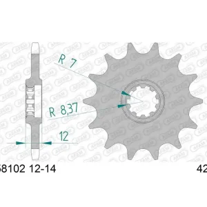 Ritzel 12 13 14 Zähne (420) passend für Gas Gas 50 Rookie / Gilera 50 / Roxon Wochenendangebot