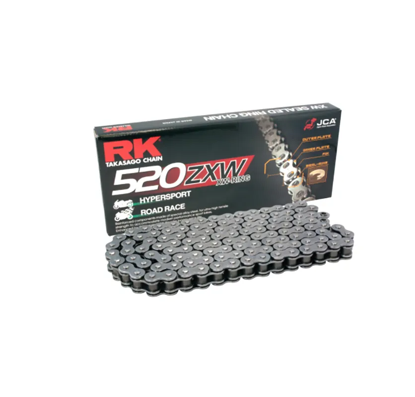 Sonderangebot Motorradkette RK 520 ZXW-Ringkette 120 Glieder offen mit Hohlnietschloss