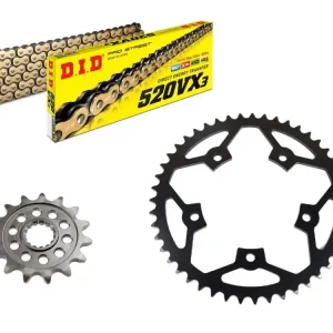 Kostenloser Rückversand DID Kettensatz passend für Royal Enfield Himalayan 450 (Bj.24-) DID520VX3 Kette