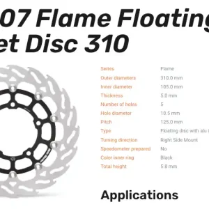 Aktuell Moto-Master Bremsscheibe Flame vorne passend für Honda CB650 CBR650 RA - 113207 113206