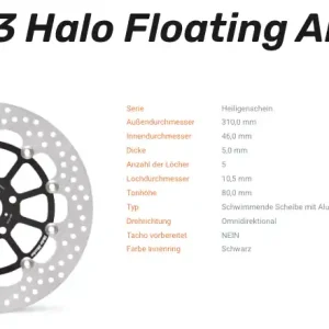 Sichere Zahlung Moto-Master Bremsscheibe Floating-Alu Halo-Serie passend für Honda - 112323