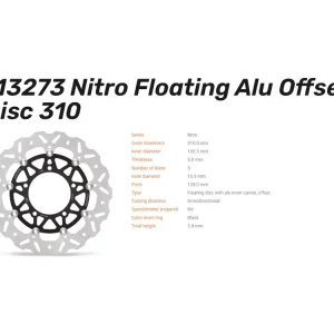 Nur Heute Moto-Master Bremsscheibe Nitro vorn passend für Honda CB 650 R / CBR 650 R Ab 2019 - 113273