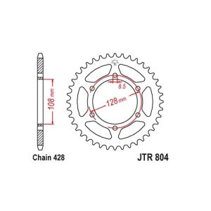 Kettenrad Stahl 42 44 45 Zähne (428) passend auf Suzuki DR / TS / SP Ausverkauf