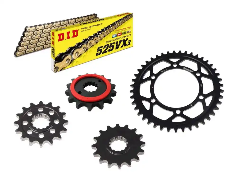 Top-Angebot DID Kettensatz passend für Fantic Caballero 700 Scrambler (Bj.23-) DID525VX3 Kette