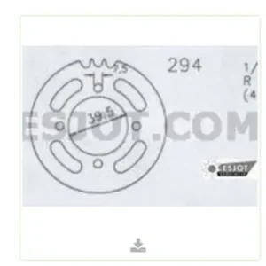 Sale Kettenrad Stahl 43 Zähne - (415) passend für Hercules Supra 2 D, Supra 4 20-0294-43