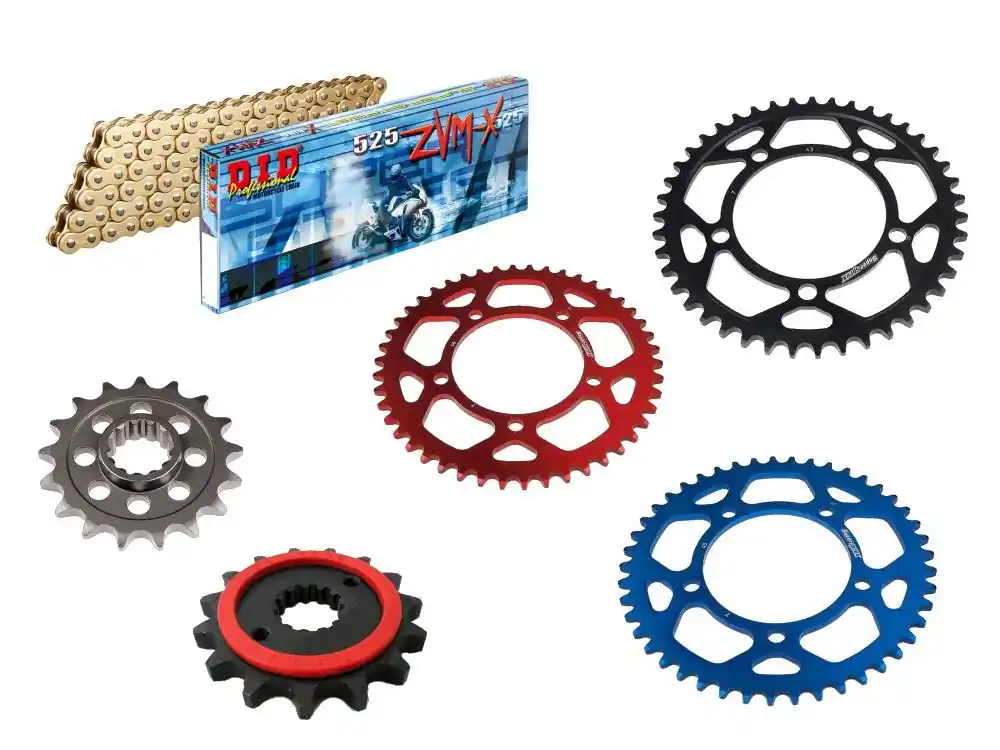 DID Kettensatz passend für Suzuki GSX-8T / GSX-8TT ABS (Bj.25-) DID525ZVM-X2 Kette Kostenfreie Lieferung