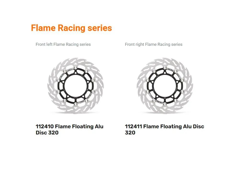 Moto-Master Bremsscheibe Flame 320 vorne passend für Suzuki GSX-8S R GSX-S 750 Vstrom 800 - 112410 1 Wochenendangebot