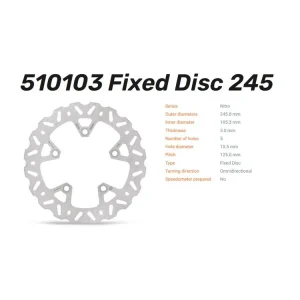 Kostenfreie Lieferung Moto-Master Bremsscheibe Nitro hinten passend für Yamaha FZ1 Fazer / FZ6 Fazer MT-03 - 510103