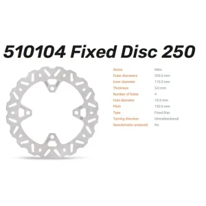 Finale Aktion Moto-Master Bremsscheibe Nitro hinten passend für Kawasaki Z1000 Z800 Z900 ZZR1400 - 510104