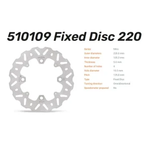 Schnäppchen Moto-Master Bremsscheibe Nitro hinten passend für Honda CBR 600 RR ABS (Bj.09-25) - 510109