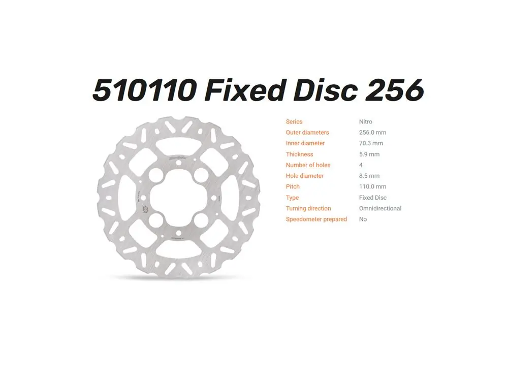 Sale Moto-Master Bremsscheibe Nitro hinten passend für Honda CB1000 VFR800F X Crossrunner - 510110