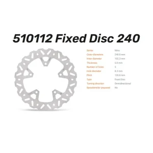 Zertifiziert Moto-Master Bremsscheibe Nitro hinten passend für Aprilia Dorsoduro / Shiver - 510112