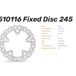 Moto-Master Bremsscheibe Nitro hinten passend für Yamaha XJ6 Diversion - 510116 Preisreduziert