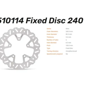 Moto-Master Bremsscheibe Nitro hinten passend für KTM 1290 1390 Superduke - 510114 Abverkauf