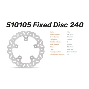 Gratis Versand Moto-Master Bremsscheibe Nitro hinten passend für Husqvarna Svartpilen Vitpilen KTM Duke Supermoto