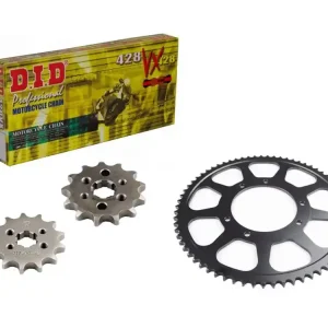 Begrenztes Angebot DID Kettensatz passend für Rieju Century 125 Scrambler (Bj.17-) DID428 diverse Ketten