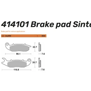 Moto-Master Bremsbelag Sinter vorn - 414101 Ausverkauf