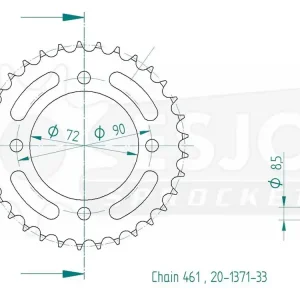Kettenrad Stahl 32 35 37 38 44 Zähne (461) passend für KTM RSW RSL 50 / RSL RLW 80 - 20-1371 Sofort Bestellen