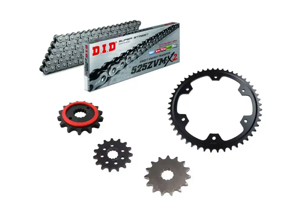 DID Kettensatz passend für Triumph Tiger 900 GT / Rally Pro / ABS (Bj.24-) DID525ZVM-X2 Kette Geprüft