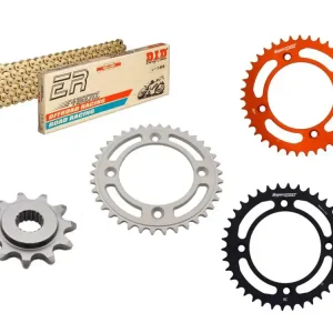 Billig Kettensatz passend für Husqvarna TC50 (Bj.24-) DID415 Kette / RK415 Kette