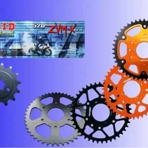 DID Kettensatz passend für Husqvarna Vitpilen / Svartpilen 401 ab Bj 24 DID520ZVM-X Kette Neue Kollektion