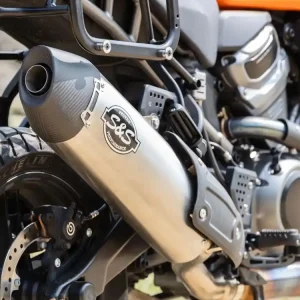 Kostenloser Versand Endschalldämpfer Racing S&S black - passend für Harley Davidson Pan America 1250