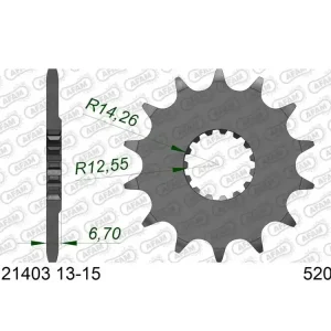 Neu Kettenritzel 13 14 15 Zähne - (520) passend für Yamaha YFZ 450 R SE