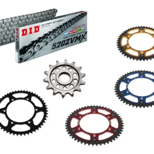 DID Kettensatz passend für Sherco SE-F Factory 250 ab Bj. 25 mit DID520ZVM-X Kette Begrenztes Angebot