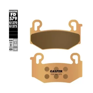 Bremsbelag vorn Sinter passend für BMW R 1300 GS - Galfer FD579 Neu Im Sortiment