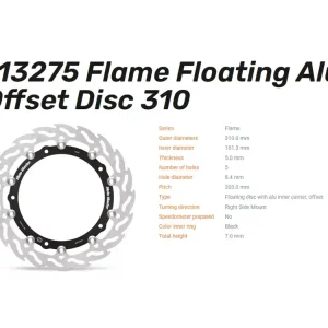 Must-Have Moto-Master Bremsscheibe Flame Floating vorn passend für BMW R 1300 GS - 113274 113275
