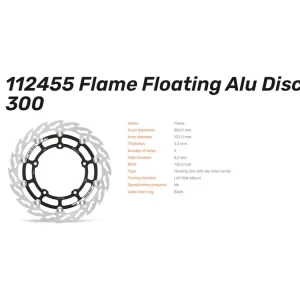 Top-Angebot Supermoto 300 Bremsscheibe Flame passend für Yamaha XTZ Tenere 700 Moto-Master 112455 112456