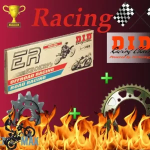 Abverkauf ! Racing Kettensatz passend für BMW M 1000 XR ABS (Bj.24-) Premium Kette Umbau Teilung 520