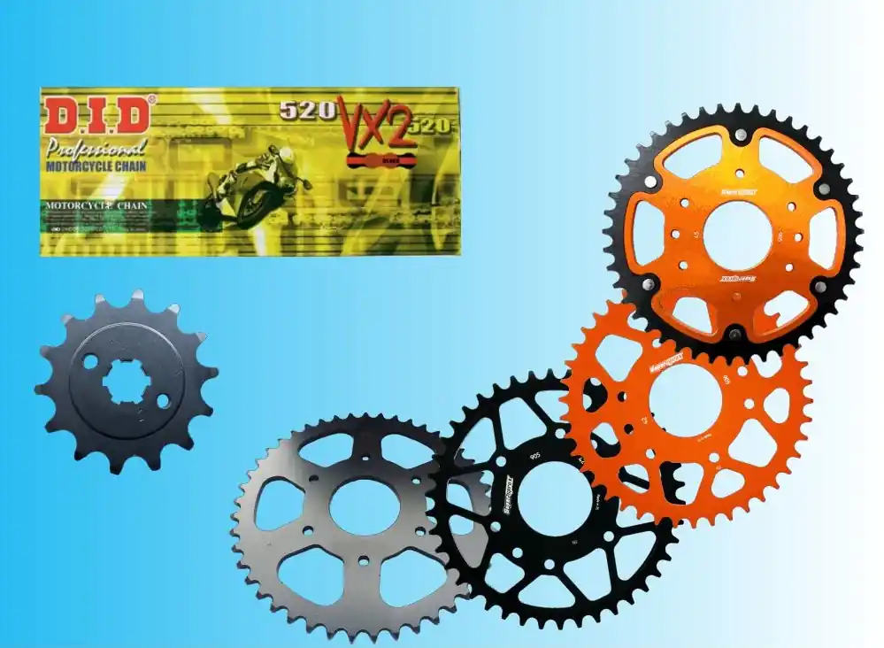 Online Kaufen DID Kettensatz passend für KTM Duke 125 ABS ab 2025 DID520 diverse Kette