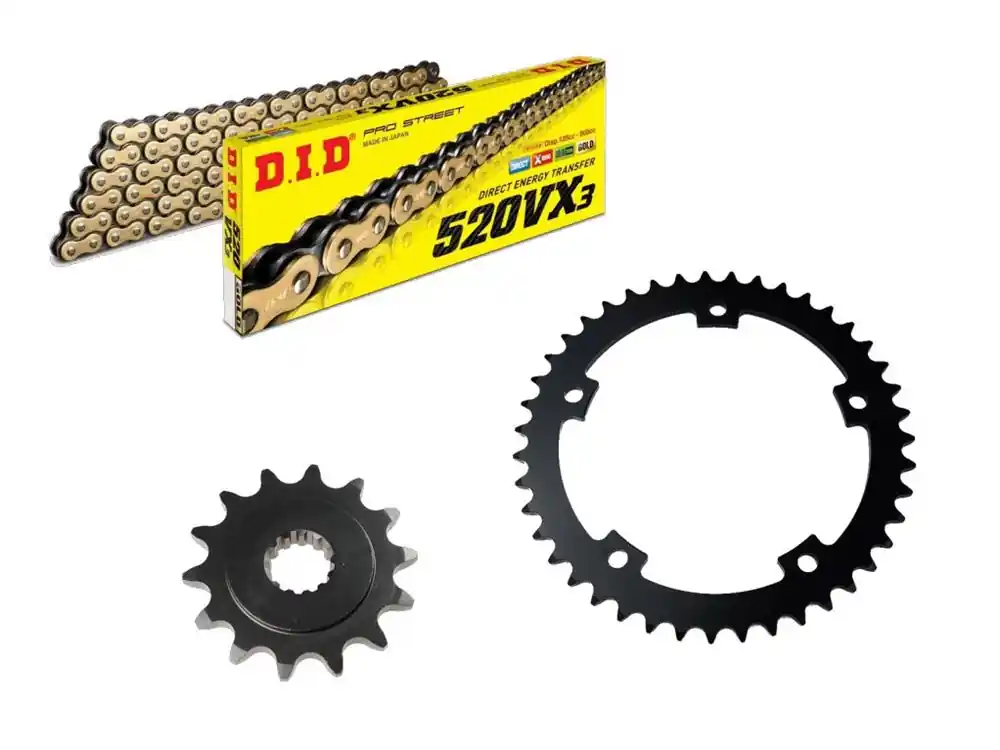 DID Kettensatz passend für Zontes S 350 ABS 350 (Bj.24-) DID520 diverse Kette Heißes Angebot