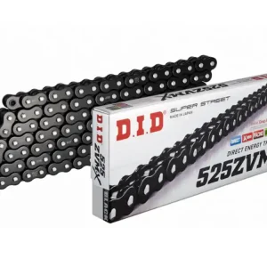 Markenware Kette DID Motorrad: DID525ZVM-X schwarz (BK&BK) 102 Glieder offen mit Holhnietschloss