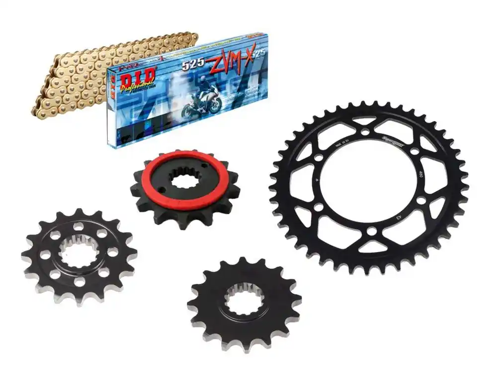 DID Kettensatz passend für Yamaha Tracer 700 / GT RM30 RM31 (Bj.20-) DID525ZVM-X2 Kette Zertifiziert