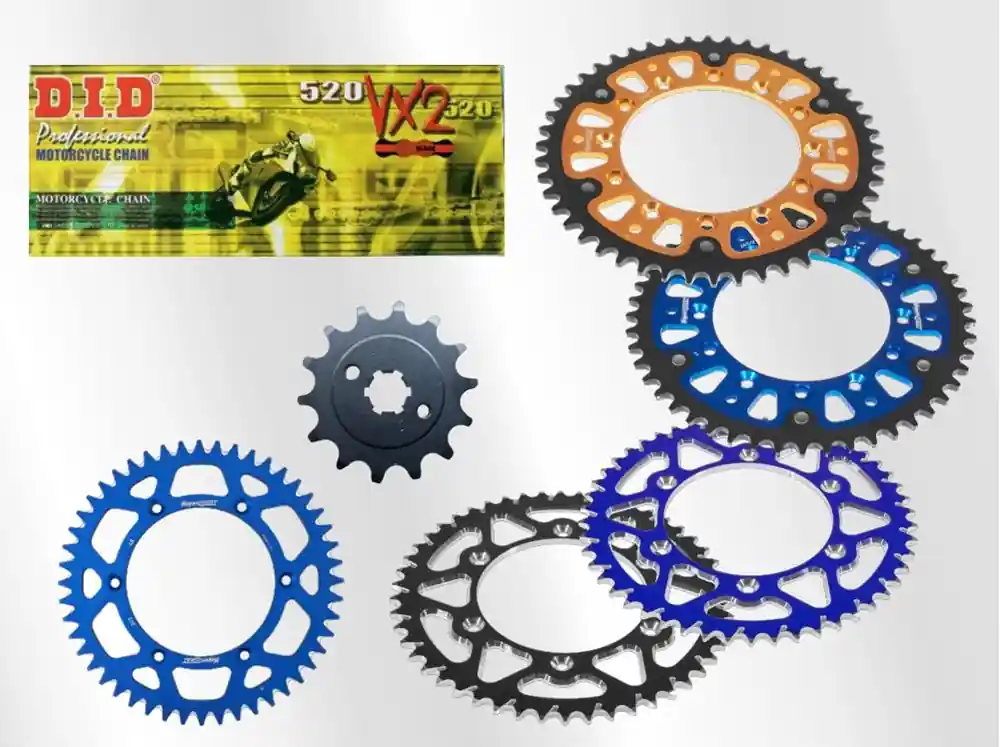 Günstig DID Kettensatz passend für Yamaha WR 450 F ab Bj 24 mit DID520 diverse Kette