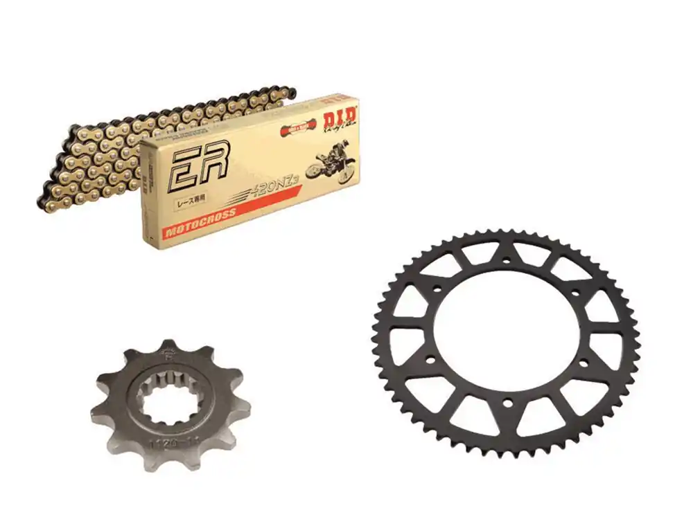 Expressversand DID Kettensatz passend für Fantic XE 50 Enduro Competition / Performance (Bj.21-) DID420 Kette