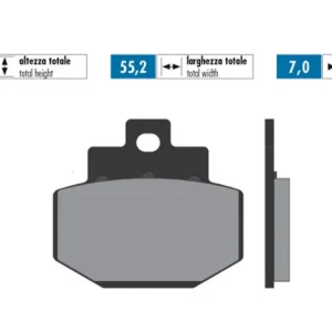 Top-Angebot Bremsbelag organisch / Sinter hinten passend für Vespa GTS GTV 125 250 300 310